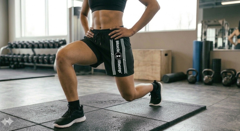 BS Linear Y Women's Gym Shorts (Item # BS-A-GS-101)