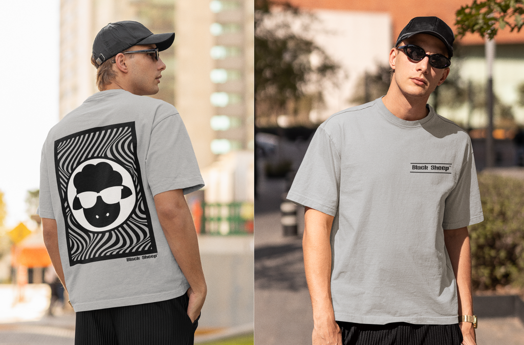 BS Graphic WAVE Men's Oversized T (Item # BS-A-OT-103)
