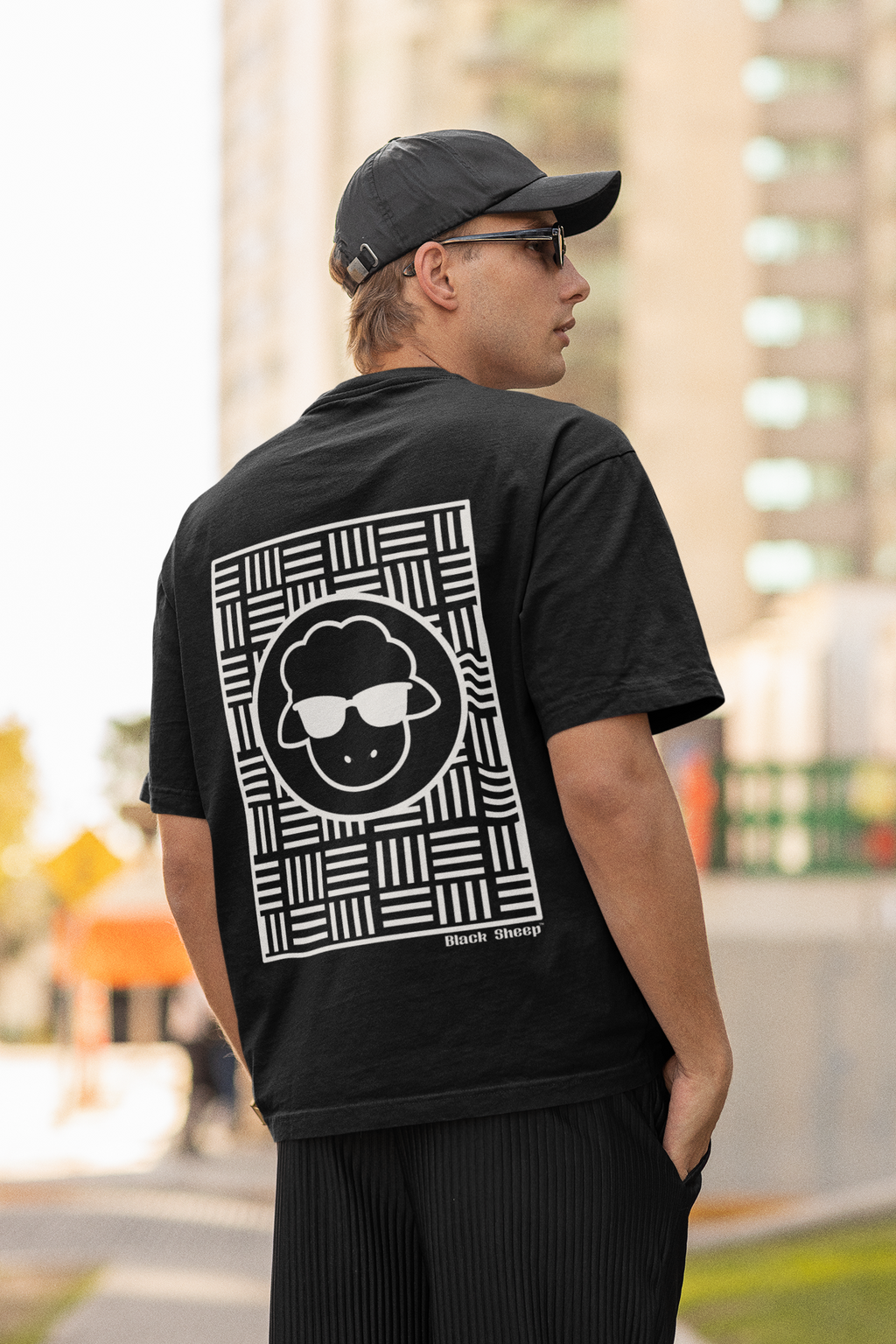 BS Graphic GRID LINES Oversized T