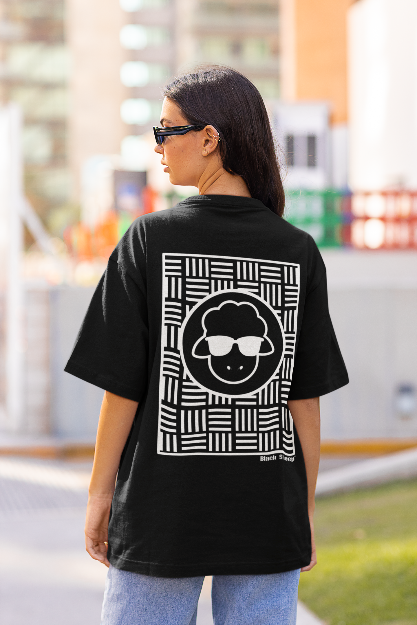 BS Graphic GRID LINES Oversized T