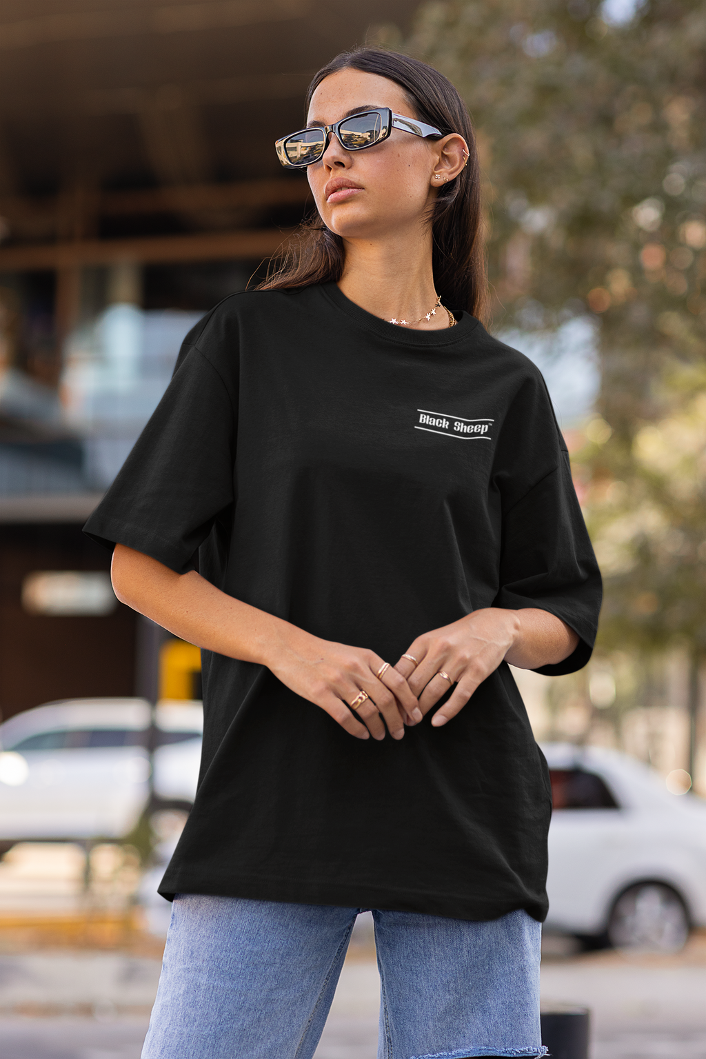 BS Graphic GRID LINES Oversized T