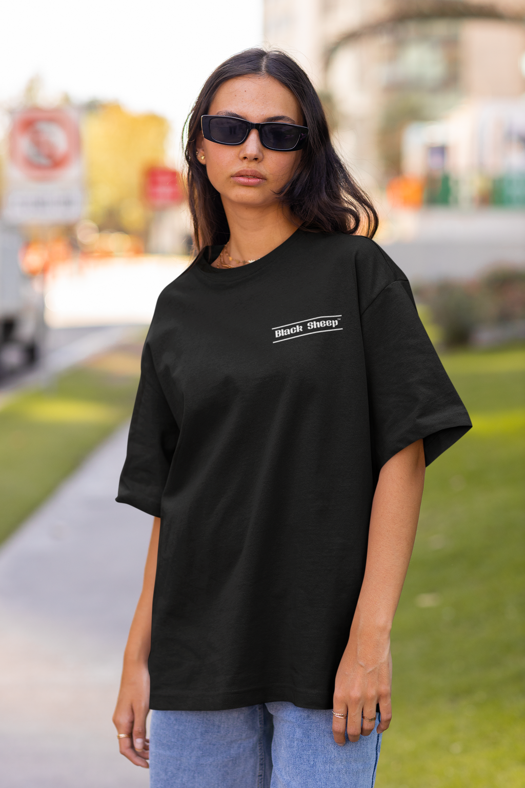 BS Graphic GRID LINES Oversized T