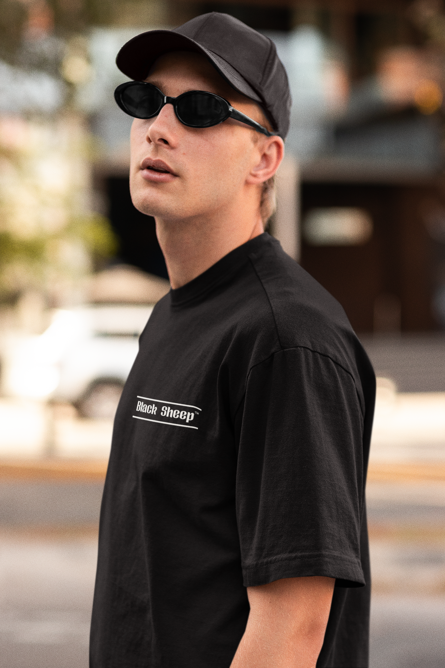 BS Graphic GRID LINES Oversized T