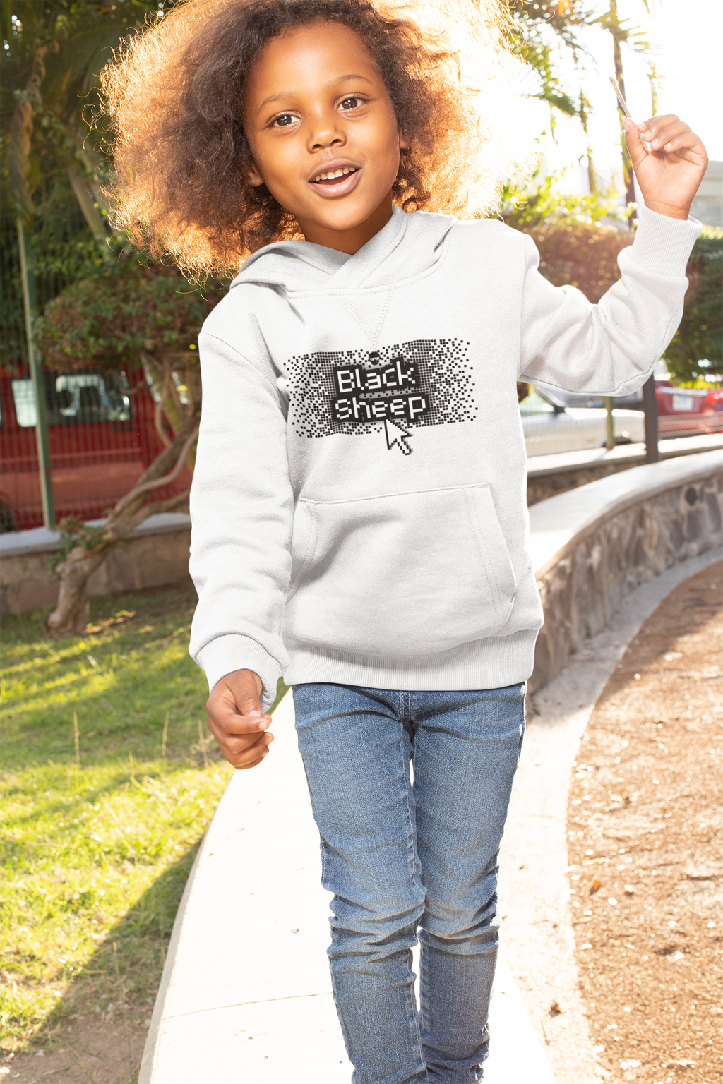 BS Glitch Girl's Hoodie (Junior) (Item # BS-K-PH-103)